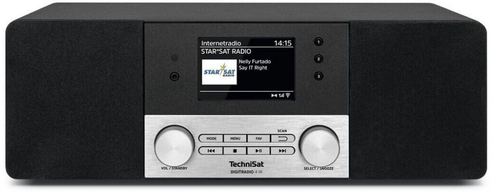TechniSat DIGITRADIO 4 IR Digitalradio (DAB) schwarz