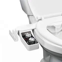 VEVOR Bidet-Toilettenaufsatz Doppeldüsen Einstellbarer Wasserdruck WC-Aufsatz