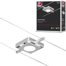 Paulmann LED Seilsystem MacLED Einzelspot 250lm 4,5W 3000K 12V Chrom matt Chrom