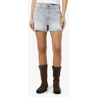 Noisy May Az277lg Kurze Jeans - Light Grey Denim