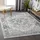 livabliss Ascot Vintage Teppich 160x220 cm – Boho Kurzflor für Wohnzimmer, Esszimmer & Schlafzimmer – pflegeleicht in Grau & Blau