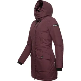 Navahoo Winterjacke "Blizzardstorm", Damen, Gr. M (38), rot (weinrot), Oberstoff: 70% Baumwolle, 30% Nylon. Futter: 100% Polyester. Wattierung: 100% Polyester.