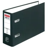 Herlitz max.file Ordner schwarz Karton 8,0 cm DIN A5 quer