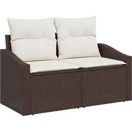 vidaXL Garten-Lounge-Set 9-tlg. braun