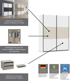 Rauch Schwebetürenschrank Neo 175 x 210 x 59 cm Eiche Artisan-Beige