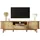 Okwish TV-Schrank 165x37x46 cm Beige/Massivholz