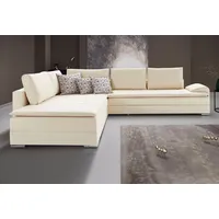 INOSIGN Ecksofa »Night & Day L-Form mit Dauer-Schlaffunktion mit Armlehne«, mit Boxspring-Bettfunktion 180x200 cm und Bettkasten, Dauerschläfer! beige