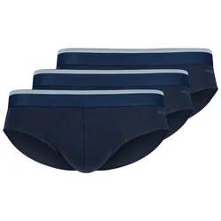 SKINY Herren Slips. 3er Pack - Brasil-Slips Cotton Multipack, Unterwäsche, Cotton Stretch Blau S