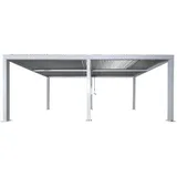MCW Carport 5,83 x 3,01 m weiß mit Regenrinne