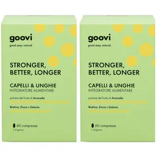 Goovi Stronger, Better, Longer Integratore Alimentare per Capelli & Un