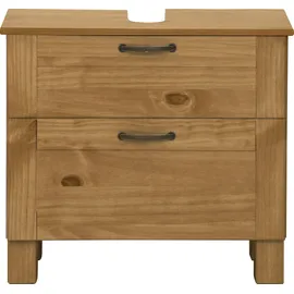 Home Affaire Waschbeckenunterschrank Rodby 60 x 55 x 30 cm Braun