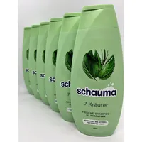 (9,58€/L) Schauma 7 Kräuter 6 Flaschen a 400 ml Frische-Shampoo