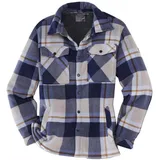 Terrax Work Wear Overshirt mit Sherpa-Futter beige/blau XL