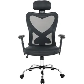 SalesFever Drehstuhl mit Schmetterlingsmechanismus schwarz