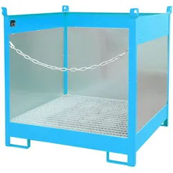 Fass Stapelpalette FSP 4 G lackiert RAL5012 Lichtblau Umwelt Lagertechnik