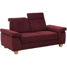 Home Affaire 2-Sitzer HOME AFFAIRE "Dalia", rot (bordeaux), B:173cm T:96cm, Luxus-Microfaser Florence (100% Polyester);Luxus-Microfaser weich (90% Polyester, 10% Polyamid);Webstoff (100% Polyester), Sofas, mit Federkernpolsterung, wahlweise auch mit