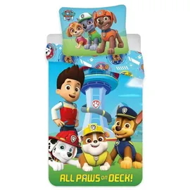 BrandMac Paw Patrol on Deck Paws Kinderbettwäsche 100×135 cm, 40×60 cm