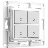 Shelly Wall Switch 4-fach weiß, Unterputz, Wandschalter (WS4-WHITE)