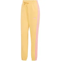 adidas Essentials 3-Streifen French Terry Cuffed Jogginghose semi ice tangerine/st tropic bloom L