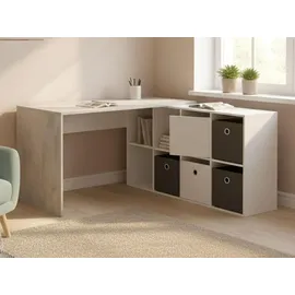 OEM Schreibtisch - Weiß 139x136x74h cm - Weiß