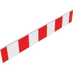 Schake Absperrschranke 250mm hoch für Bau-Schrankenzaun, mit Folie Typ RA1/A rot / weiß