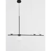 Nova Luce Impero 4-flg. G9 60 cm schwarz, weiß