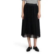 Betty & Co Midirock Damen Plissee Schwarz 42