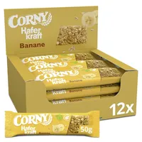 CORNY Haferkraft Banane Müsliriegel 12 Riegel, 12 St.