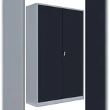 Lüllmann Kolloss Aktenschrank 195 x 120 x 60 cm Grau/Anthrazit