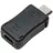Logilink USB-Mini auf Micro USB Adapter 0,08 m Schwarz