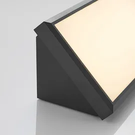 LINDBY Außenwandleuchte Kunststoff 13,8 cm 1 x 18 W LED schwarz
