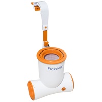 Bestway Flowclear Skimatic Einhängeskimmer Filterpumpen-Kombination weiß-orange