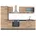 Vicco Küchenzeile R-Line 300 cm Goldkraft Eiche/Anthrazit