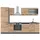 Vicco Küchenzeile R-Line 300 cm Goldkraft Eiche/Anthrazit