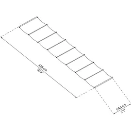 CANOPIA Palram - Canopia Sonnensegel für Terrassenüberdachung Stockholm 3,4 m x 6,6 m