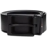 Tommy Hilfiger Herrengürtel Leder 3,5 cm schwarz 100