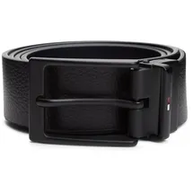 Tommy Hilfiger Herrengürtel Leder 3,5 cm schwarz 100