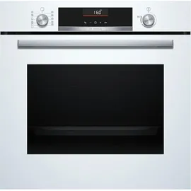 Bosch Backofen-Set weiß + PKM Induktionskochfeld Booster Touch Slider