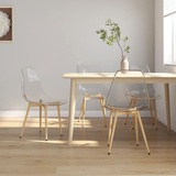 TANZEM Esszimmerstühle 4 STK. Transparent PET, Essstuhl, Esstisch Stühle, Stühle Esszimmer, Küchenstühle, Schlafzimmerstuhl, Dinning Chair, Konferenzzimmer Stühle