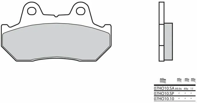 Brembo S.p.A. Rennradbremsbeläge aus Sintermetall - 07HO10SA