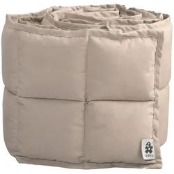 Sebra - Baby-Bettnestchen, quadratisch abgesteppt / jetty beige