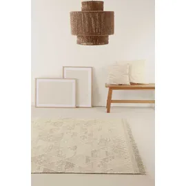 Green Looop Teppich GREEN LOOOP "Vermont GL-82101", beige (beige, braun), B:200cm H:5mm L:290cm, Baumwolle, Schurwolle, Teppiche, Teppich, handgewebter Naturfaserteppich aus 80% Wolle 20% Baumwolle, Wohnzimmer