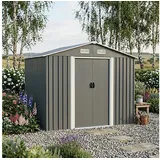 Estexo Gartenhaus 4,86 x 2,57 m Hellgrau