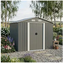 Estexo Gartenhaus 4,86 x 2,57 m Hellgrau