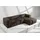Konsimo Eckcouch Stoff 2-Sitzer Braun
