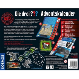 Kosmos Die drei ??? Adventskalender 2021 - Rätsel im Gruselfilm-Park