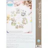 Dimensions Quilt-Set Kreuzstich (inkl. Vorlage, Nadel und Anleitung), Baby Animals