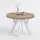 dekori.interiors Pero Ø 90 / 140 cm Eiche Sonoma/Weiß