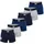 Lacoste Boxershorts 6er Pack Dunkelblau/Grau XXL