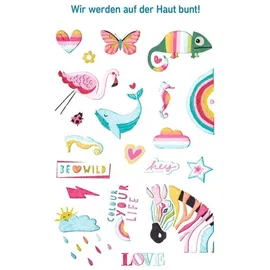 Moses Bunte Metallic-Tattoos 39 Tattoos 2 Bögen 10,5 x 14,8 cm